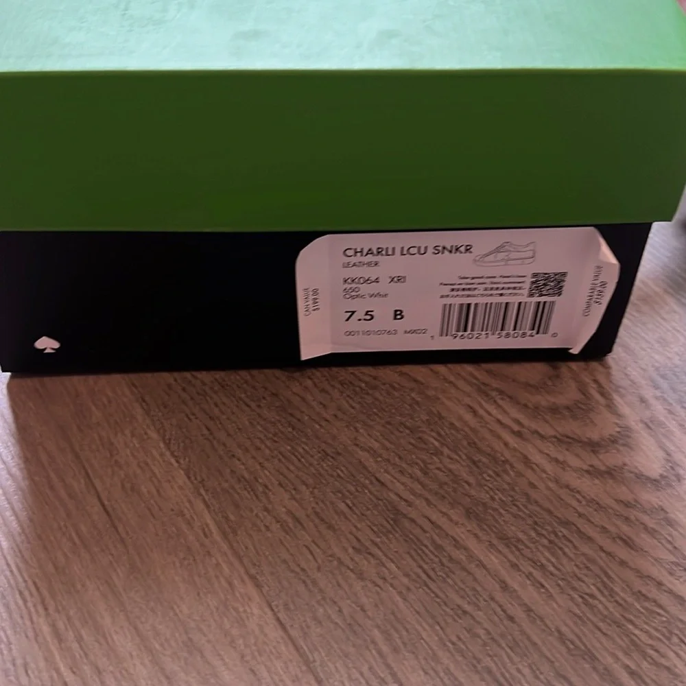 Kate Spade White and Pink leather  Sneakers - Picture 4 of 6